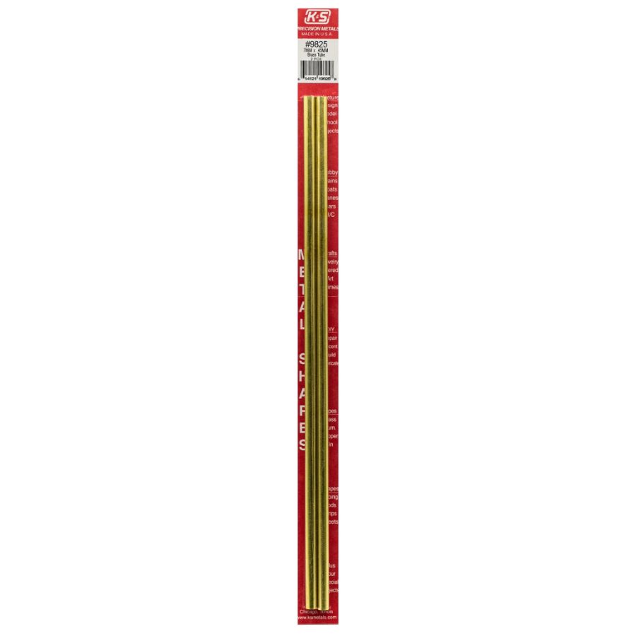 K&S Brass Round Tube 7.0 ODx300mm 0.45 Wall M0035 2 Pack