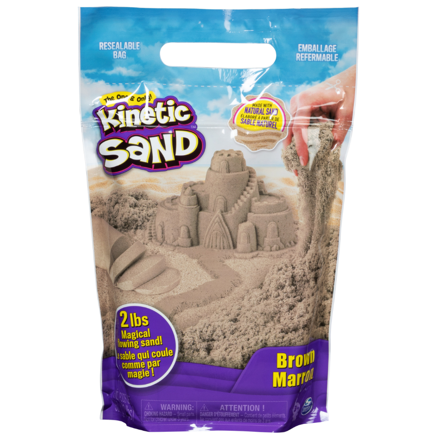 Kinetic Sand Colour Bag Brown 900g