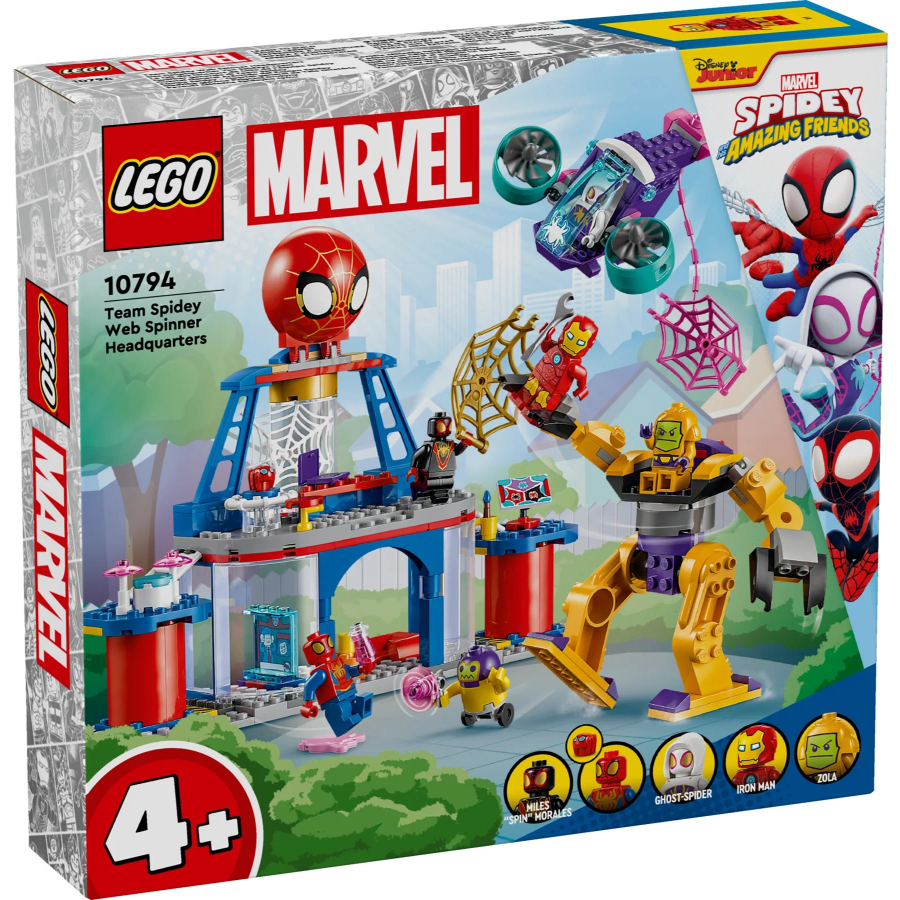 LEGO Spidey And His Amazing Friends Team Spidey Web Spinner Headquarters Age 4+ Set