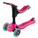 Globber 4 In 1 Go Up Sporty Scooter With Light Up Wheels Pink