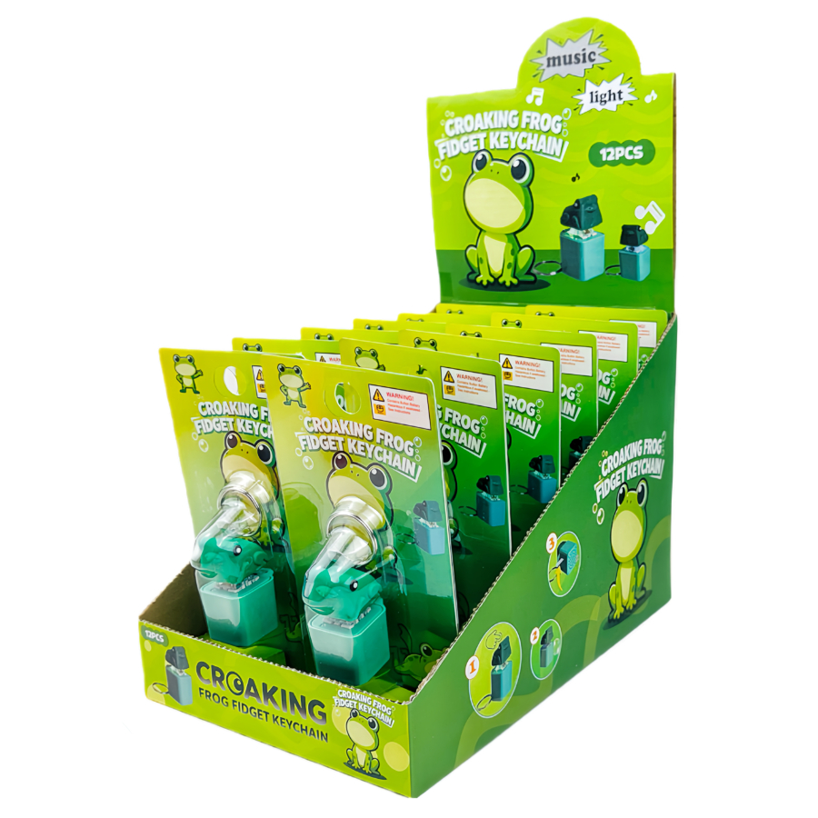 Keychain Croaking Frog