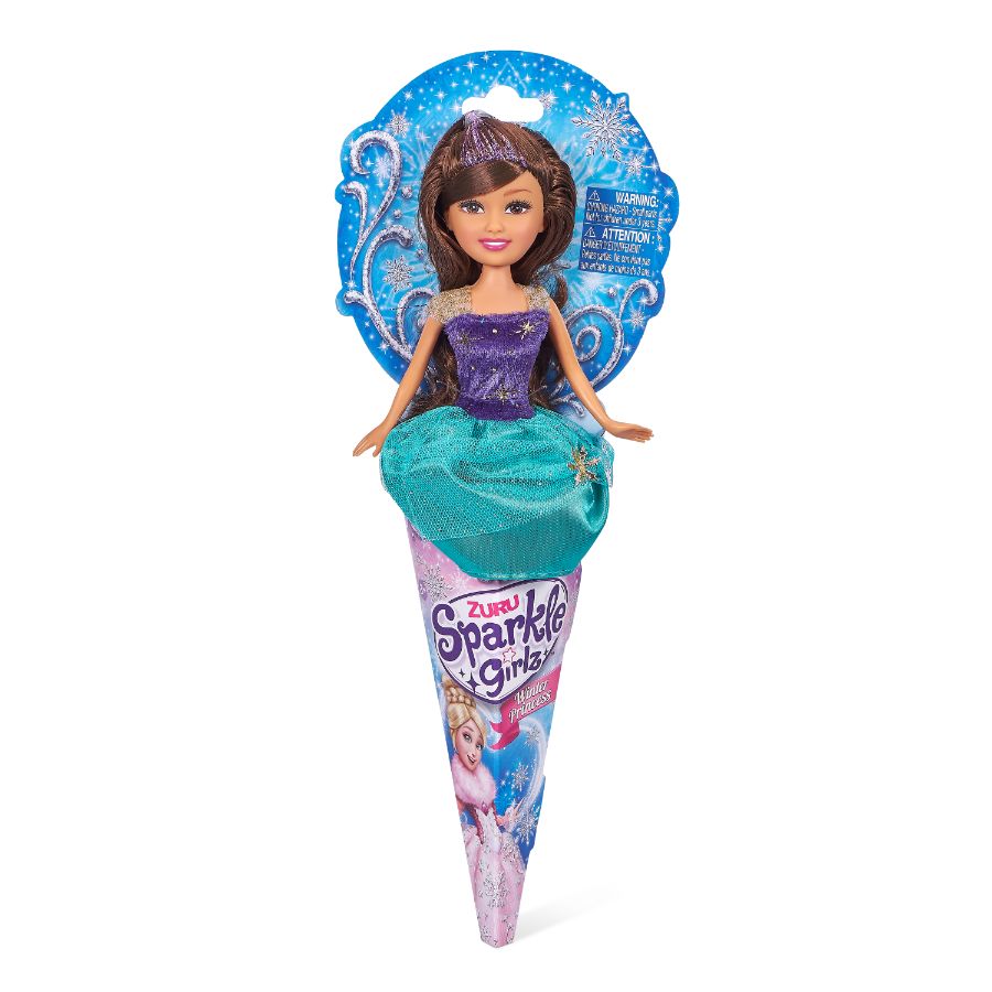 Sparkle Girlz Doll In Cone Winter Princess Assorted
