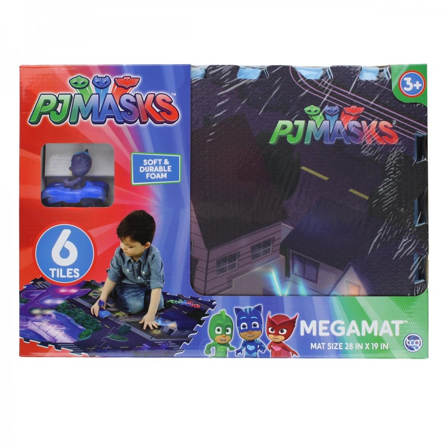 PJ Masks Mega Mat 6 Tiles & Vehicle