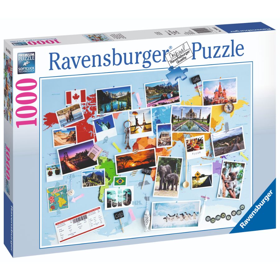 Ravensburger Puzzle 1000 Piece World Travel Memories