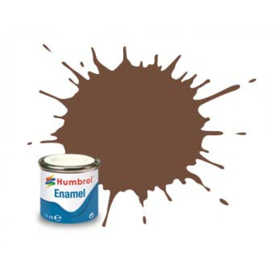 Humbrol Enamel Paint Chocolate Matt
