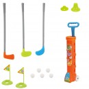 Golf Set For Kids With Caddy Carry Case On Wheels Assorted Colours