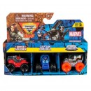 Monster Jam Vehicle Minis Marvel Licensed 3 Pack Assorted