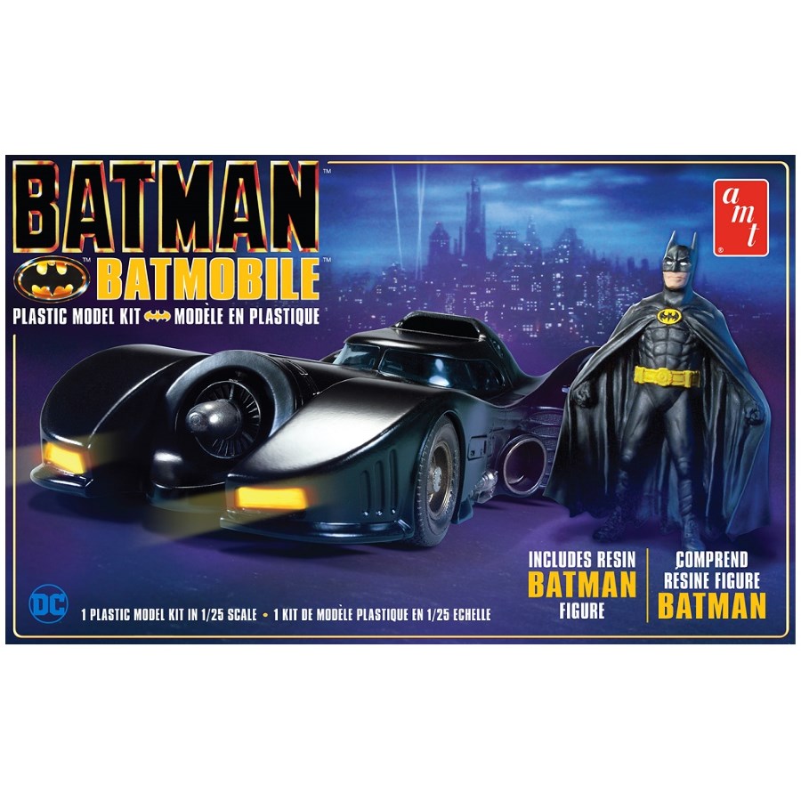 AMT Model Kit 1:25 Batman 1989 Batmobile With Resin Batman Figure