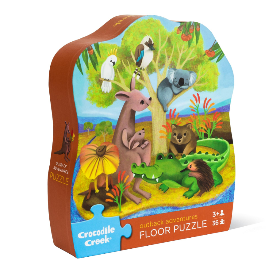 Crocodile Creek 36 Piece Floor Puzzle Outback Adventures