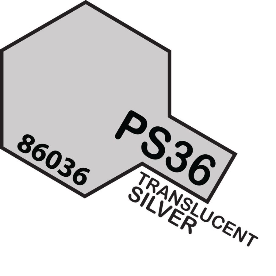 Tamiya Spray Polycarb Paint PS36 Translucent Silver