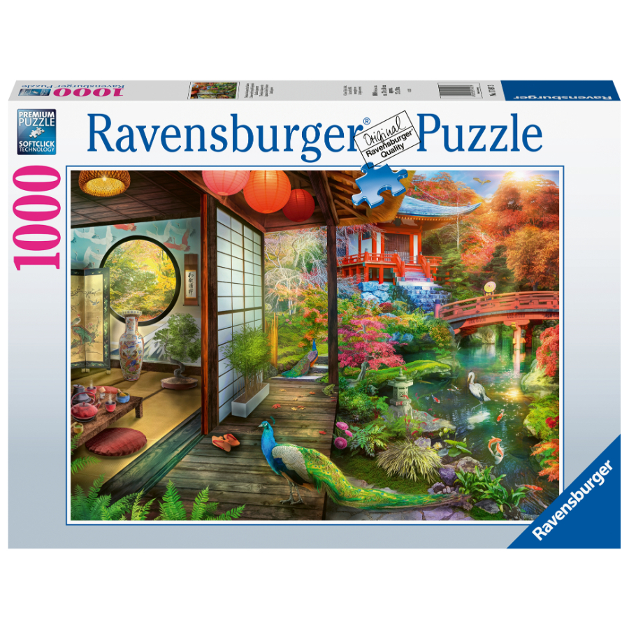 Ravensburger Puzzle 1000 Piece Japanese Garden Teahouse