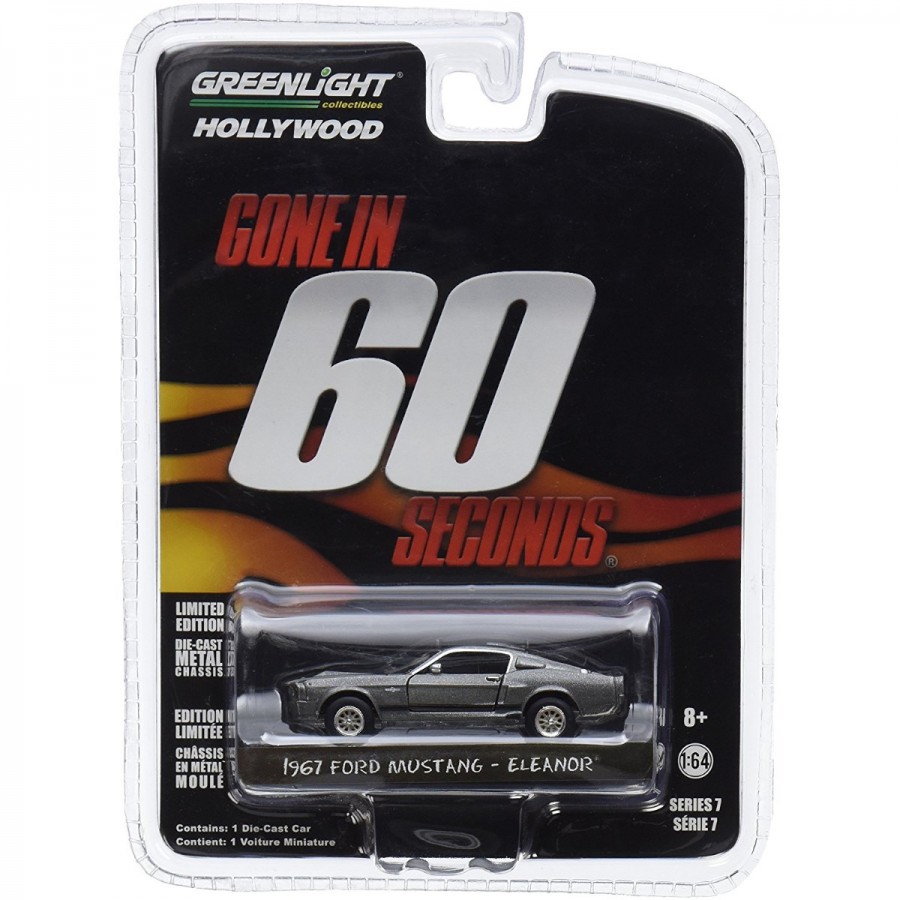 Greenlight Diecast 1:64 1967 Custom Ford Mustang Eleanor Gone in Sixty Seconds