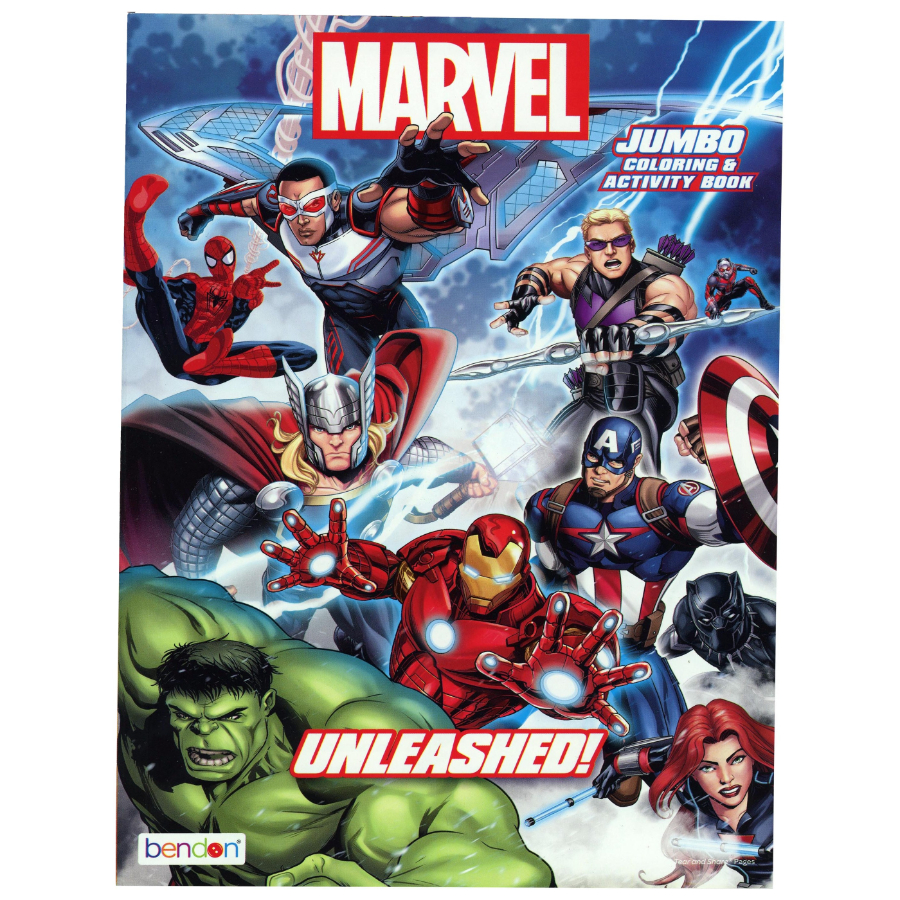 Marvel Avengers 80 Page Colouring Book Assorted
