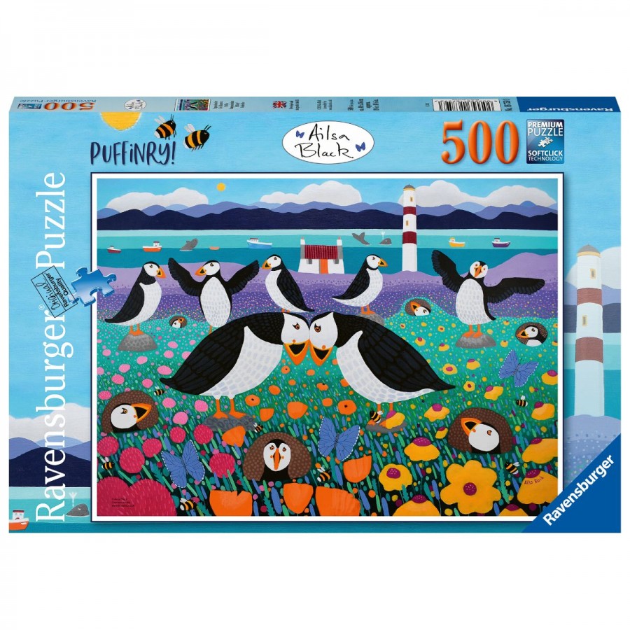 Ravensburger Puzzle 500 Piece Puffinry
