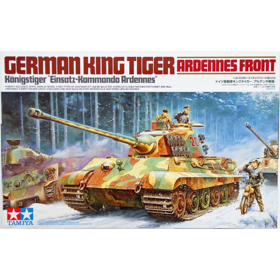 Tamiya Model Kit 1:35 German King Tiger Ardenn