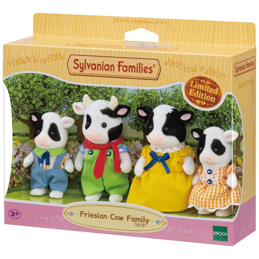 Sylvanian Families Friesian Cow Family
