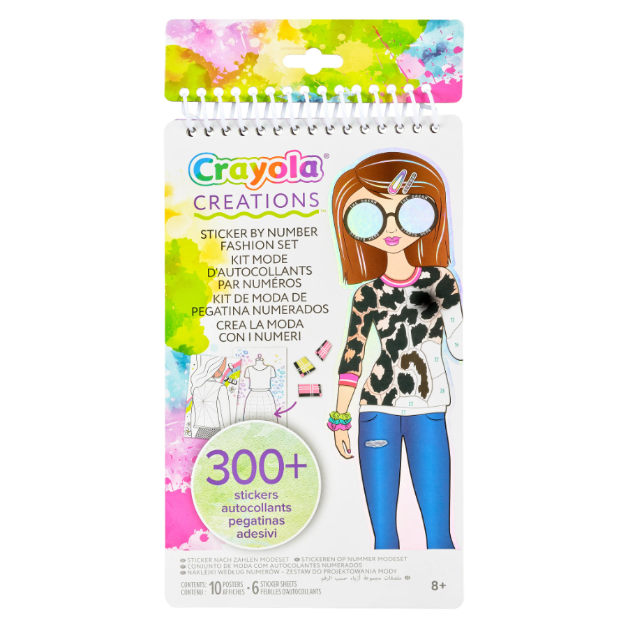 Crayola Creations Sticker By Number Fashion Set