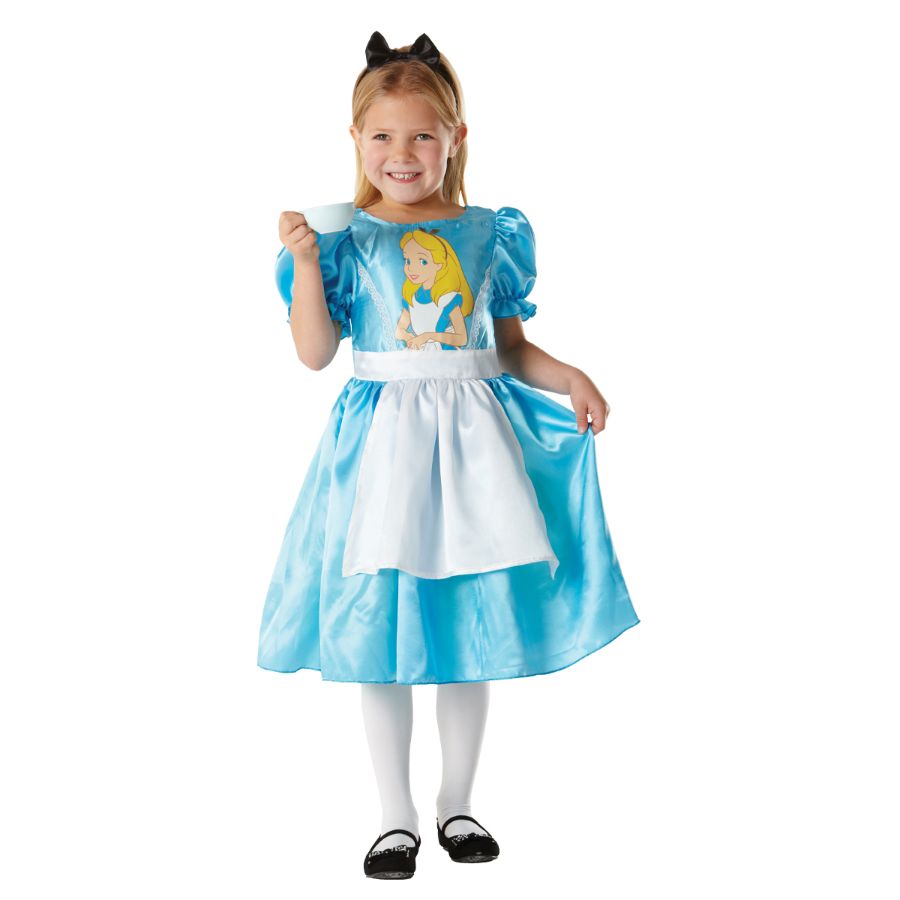 Alice In Wonderland Classic Kids Dress Up Costume Size 3-4