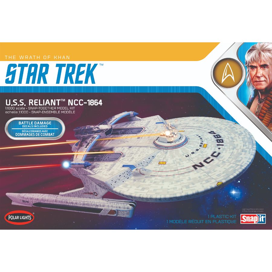 Polar Lights Model Kit 1:1000 Star Trek USS Enterprise Reliant Wrath of Khan Edition