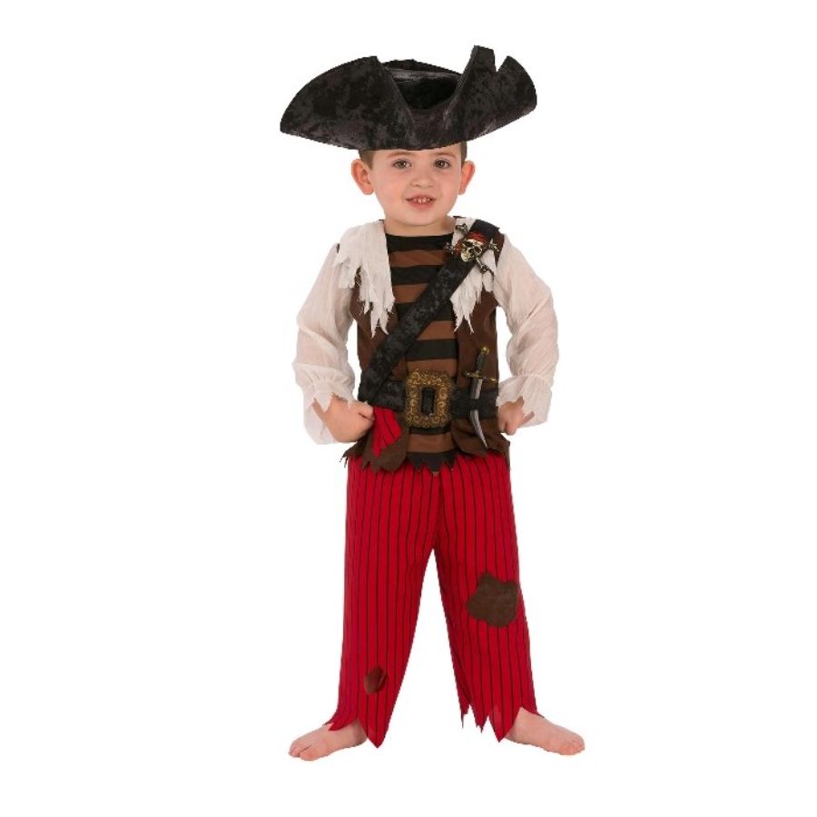 Pirate Matey Kids Dress Up Costume Size Large