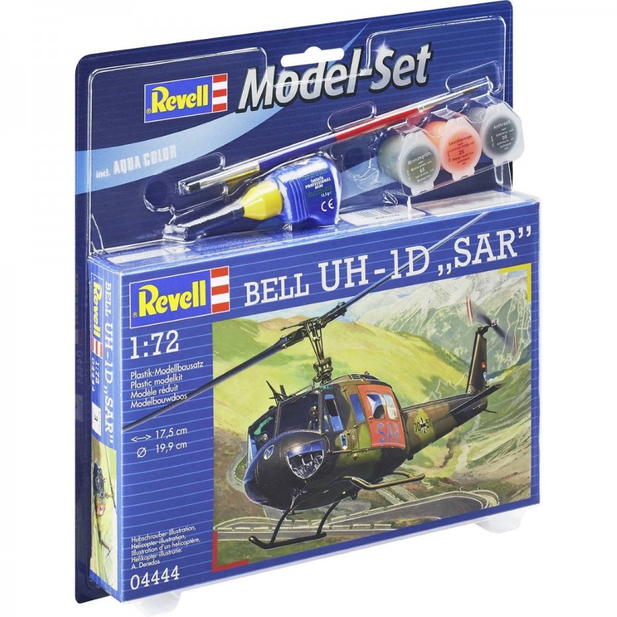 Revell Model Kit Gift Set 1:72 Bell Uh-1D Sar Helicopter