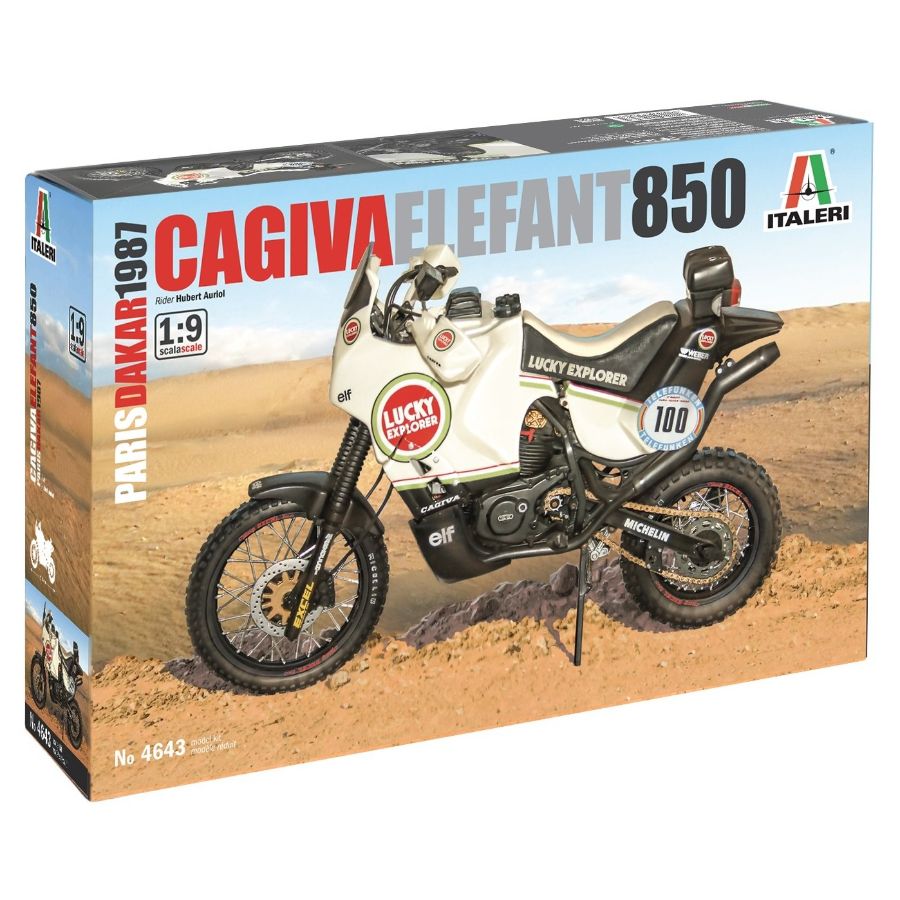 Italeri Model Kit 1:9 Cagiva Elephant 850 Paris-Dakar 1987