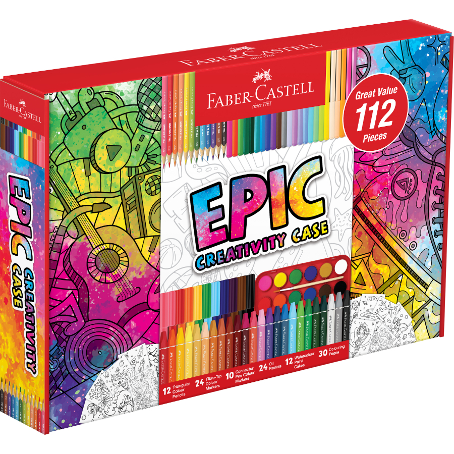 Faber Castell Epic Creativity Case With 124 Pieces