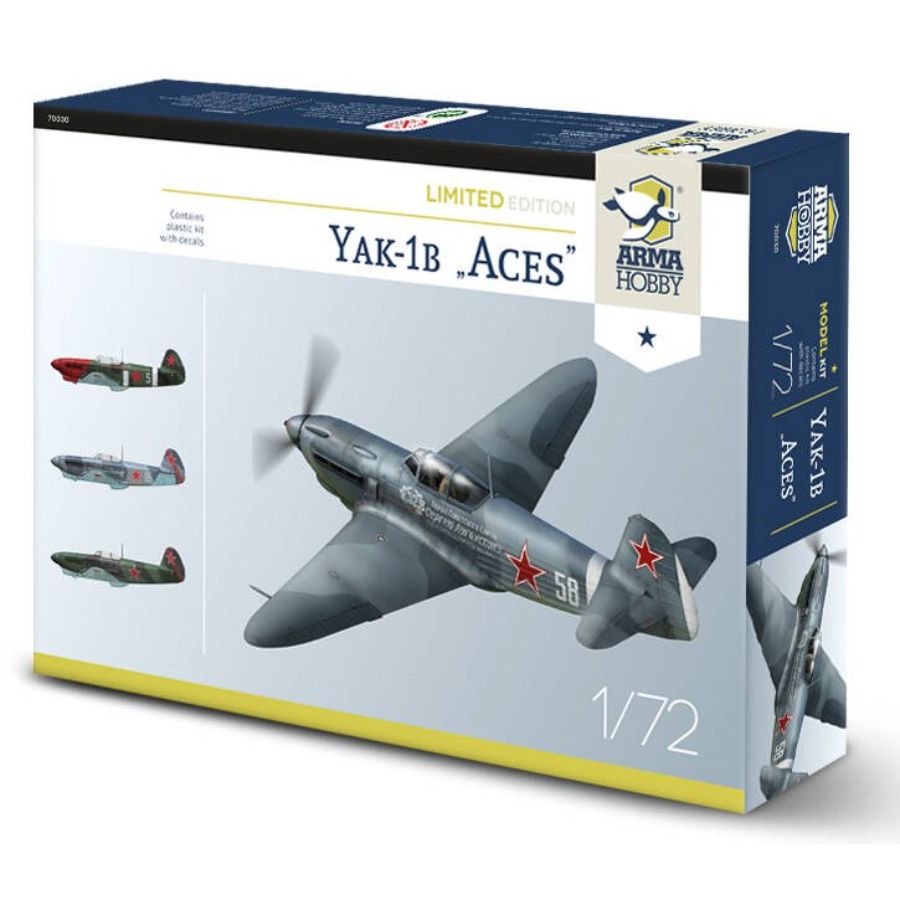 Arma Hobby Model Kit 1:72 Yak-1B Aces Limited Edition