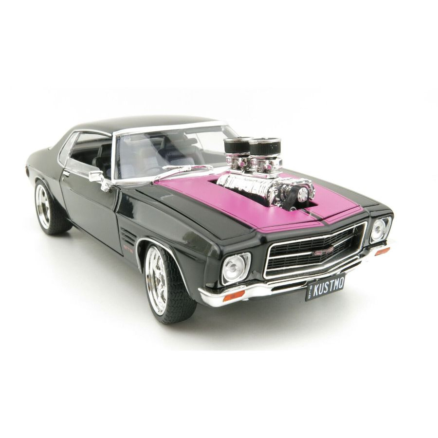 DDA Diecast 1:24 1973 Black Pink HQ Holden Monaro