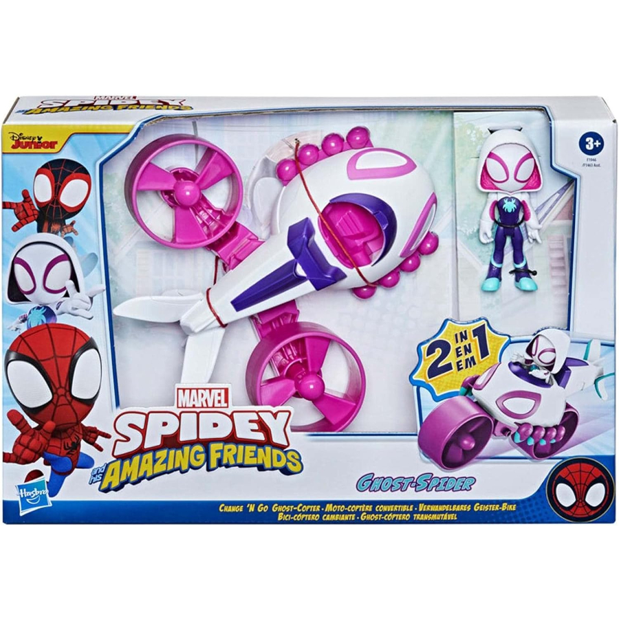 Spidey & His Amazing Friends 2 In 1 Ghost Copter & Figure