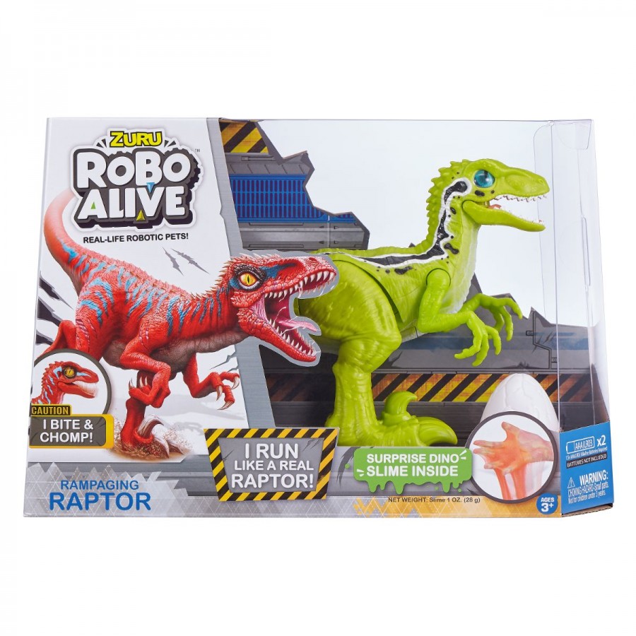 RoboAlive Dino Robotic Rampaging Raptor With Slime Assorted