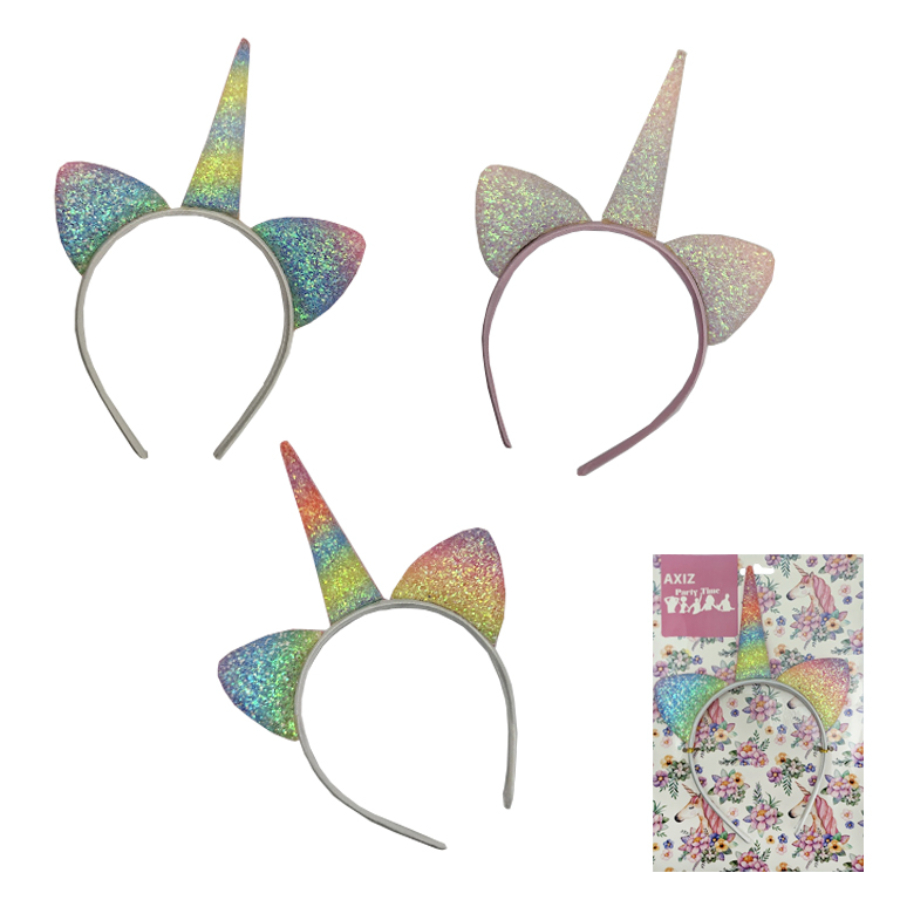 Headband Unicorn Glitter Assorted