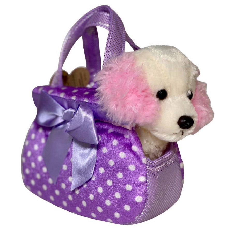 Plush in Bag Spaniel Purple Spot