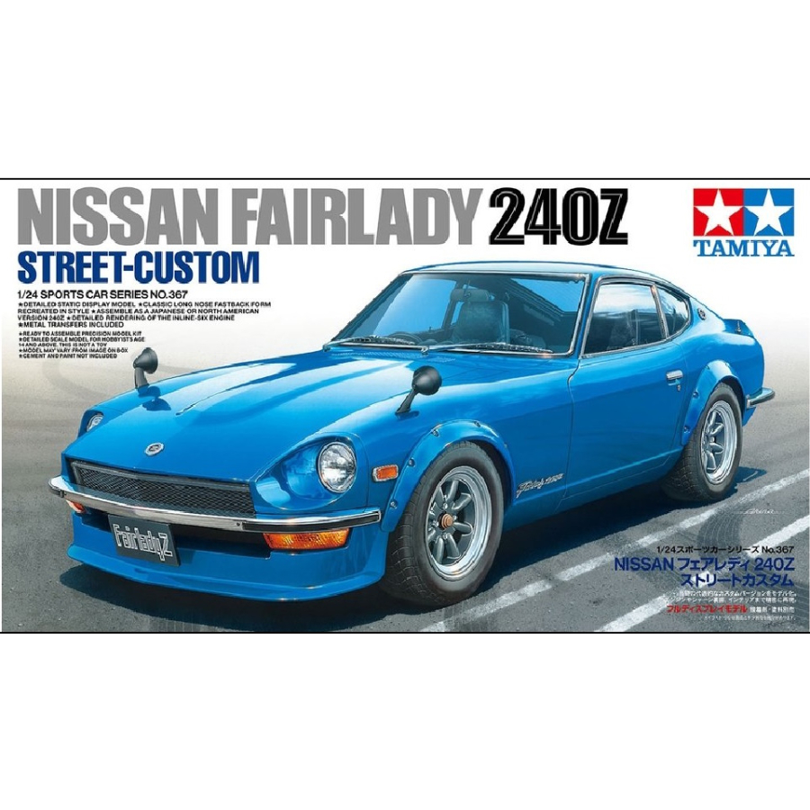 Tamiya Model Kit 1:24 Nissan Fairlady 240Z Street Custom