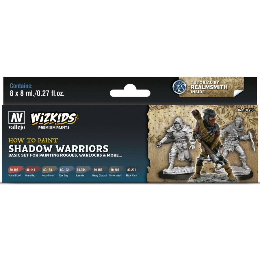 Vallejo Wizkids Premium Paint Set Shadow Warriors 8 Pack