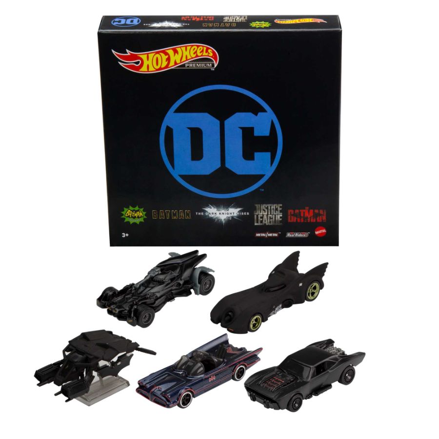 Hot Wheels Vehicles Premium Batman Set