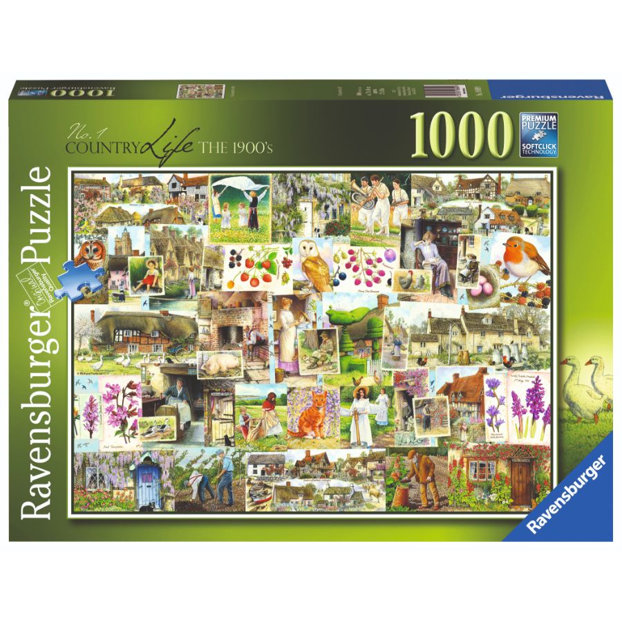 Ravensburger Puzzle 1000 Piece Country Life 1900S