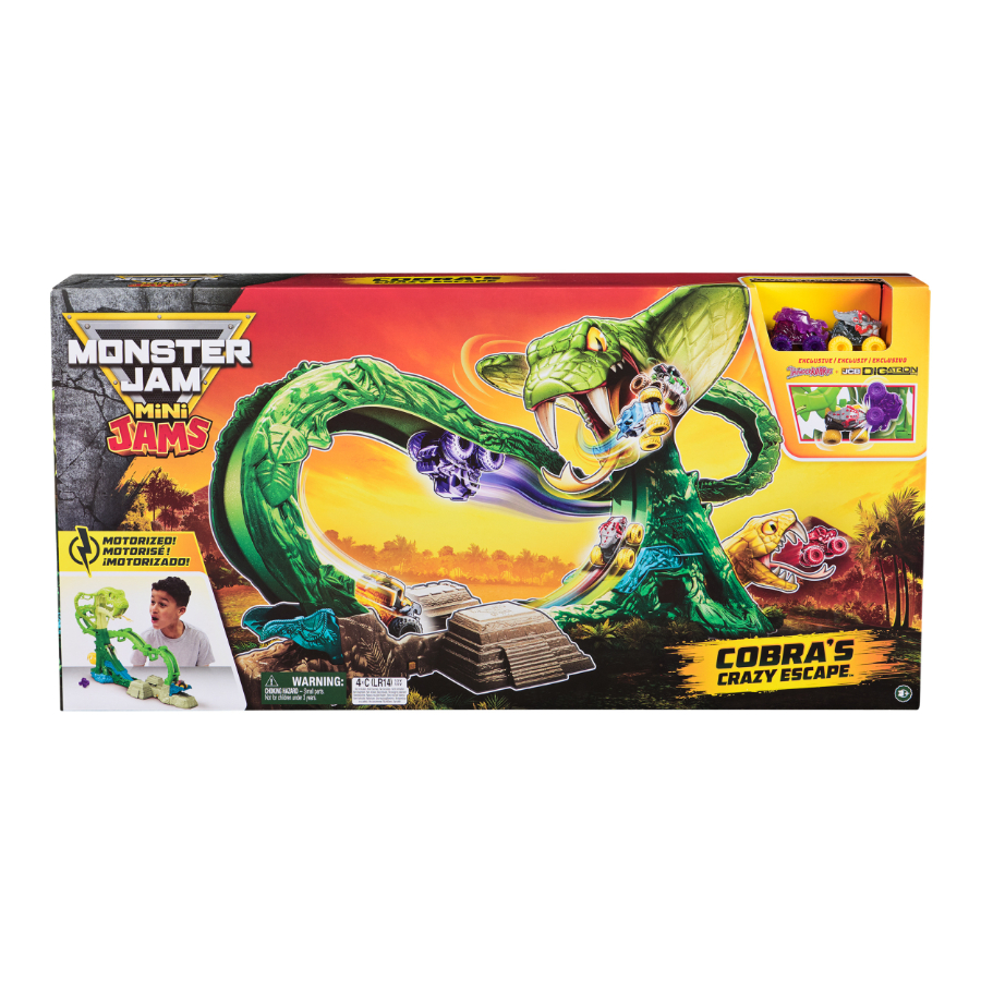 Monster Jam Playset For Mini Vehicles Cobra Booster