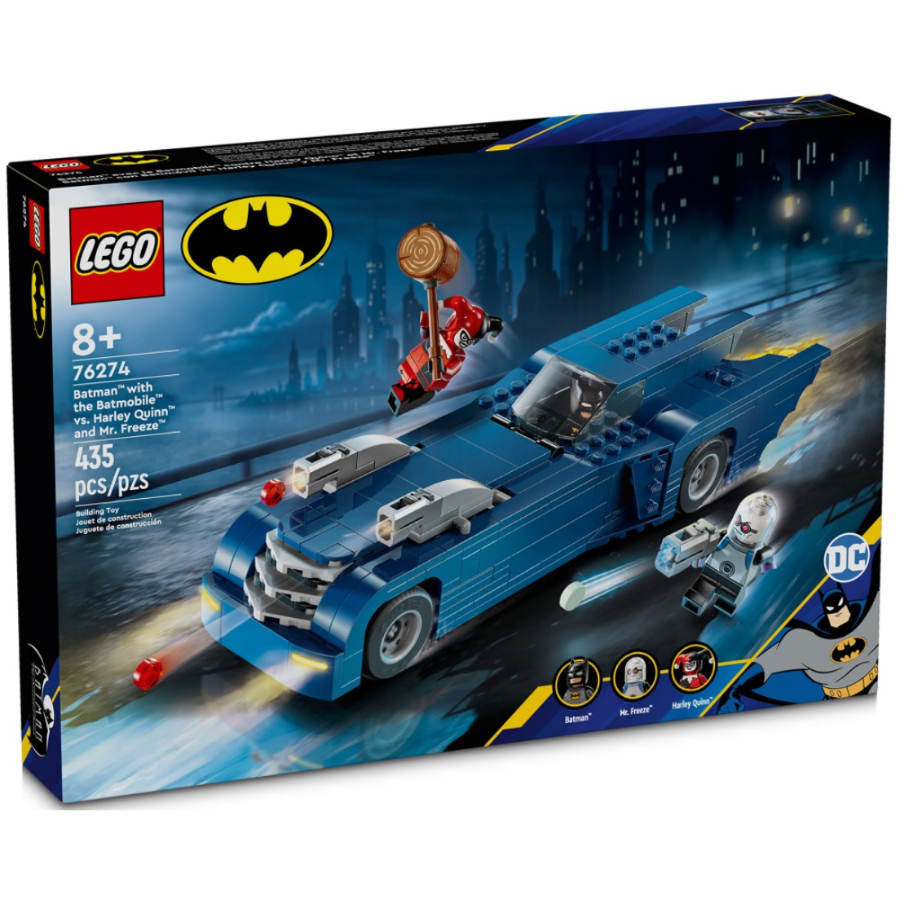 LEGO Super Heroes Batman With The Batmobile Vs Harley Quinn & Mr Freeze