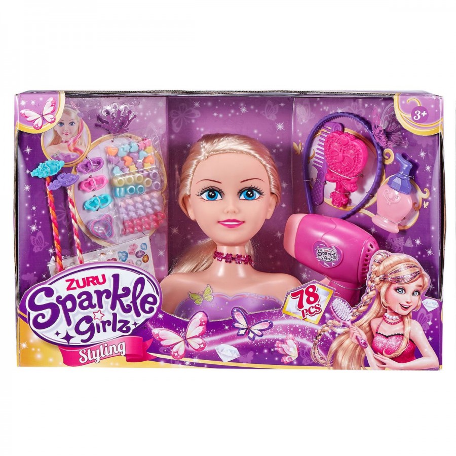 Sparkle Girlz Styling Head Deluxe With Accessories