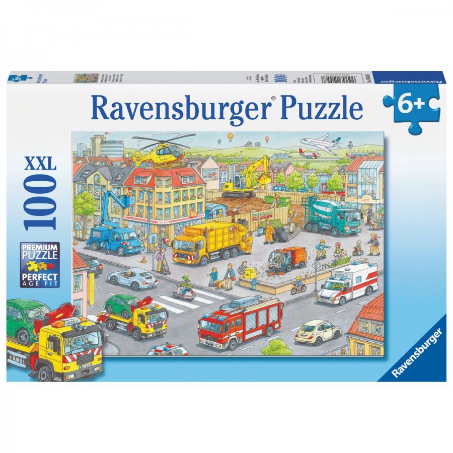 Ravensburger Puzzle 100 Piece Vehicles In The City