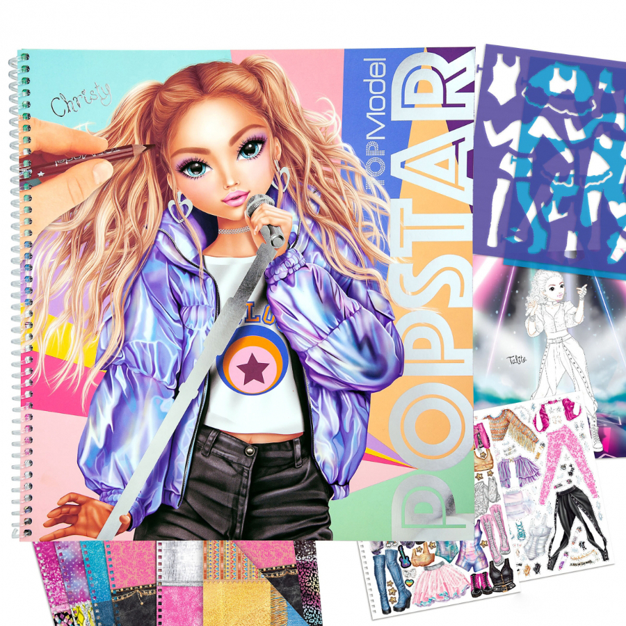 Top Model Craft Colour Popstar Activity Book