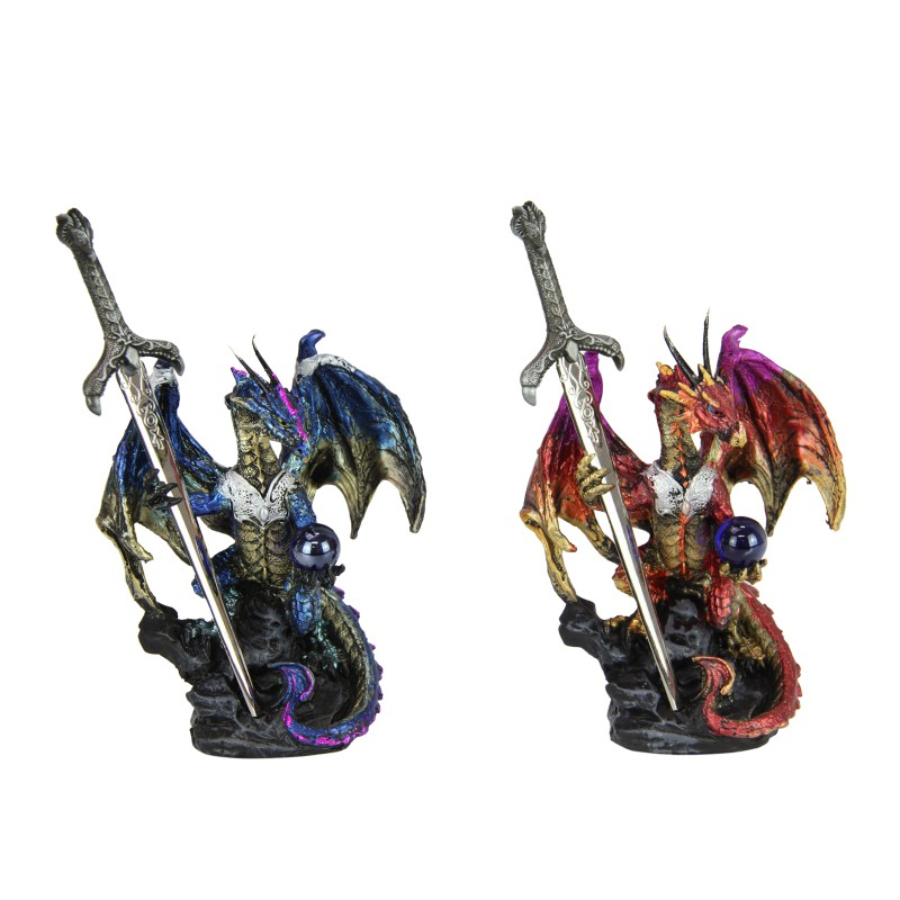 Dragon With Mystic Sword 16cm Assorted