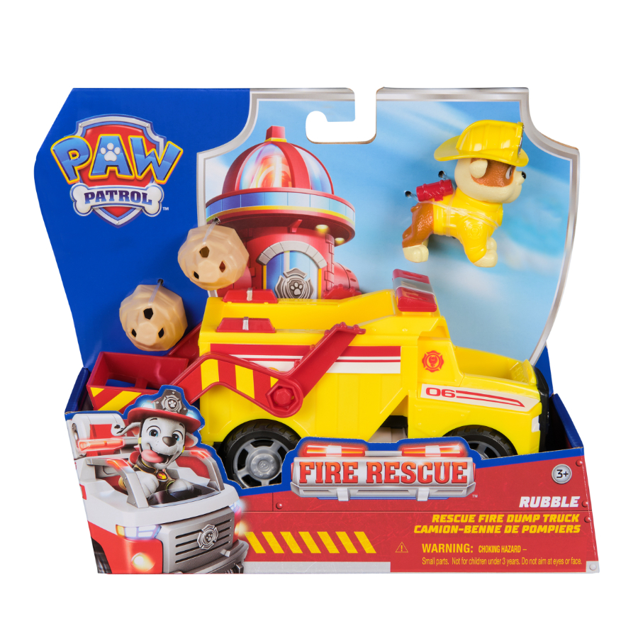 Paw Patrol Fire Rescue Vehicle & Figure Rubble