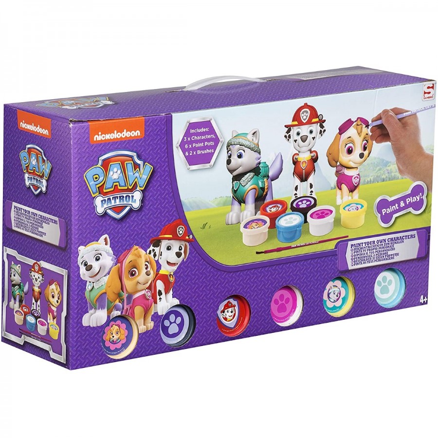 Paw Patrol Paint & Style Characters 3 Pack Purple