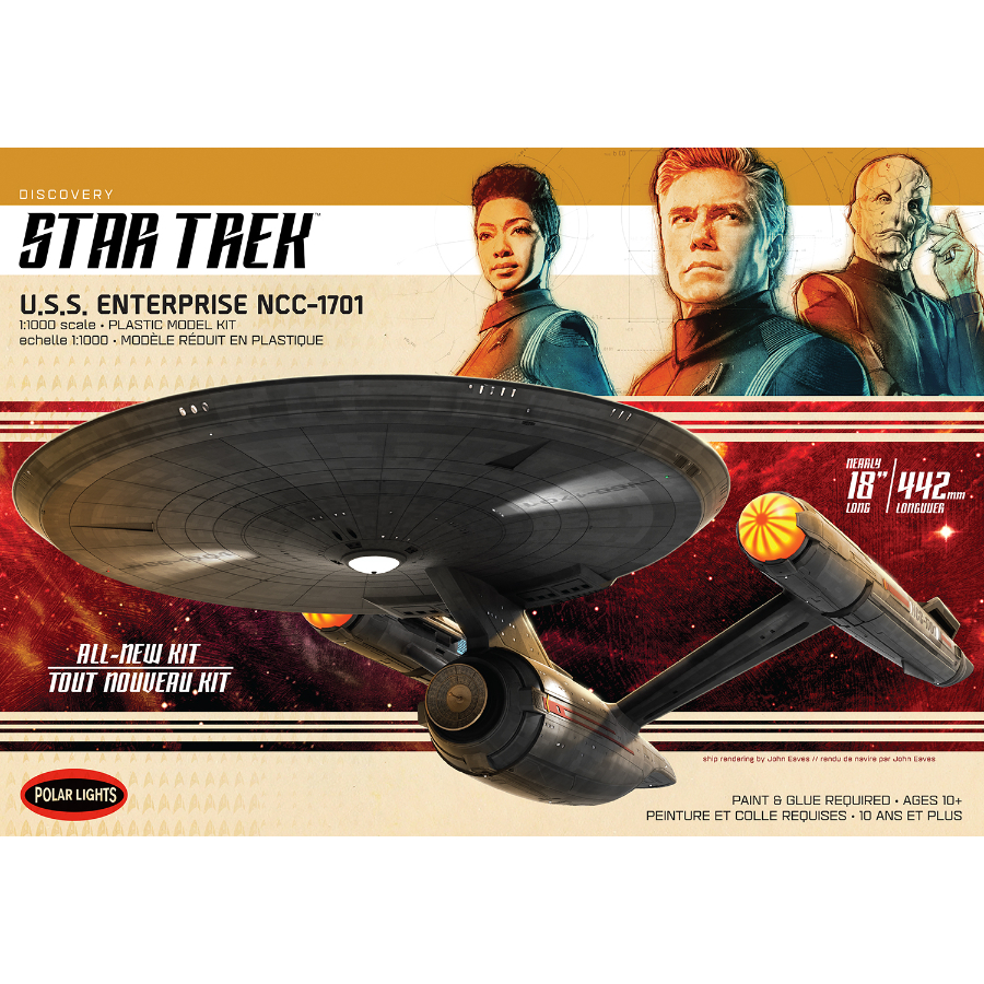 Polar Lights Model Kit 1:1000 Star Trek Discovery USS Enterprise