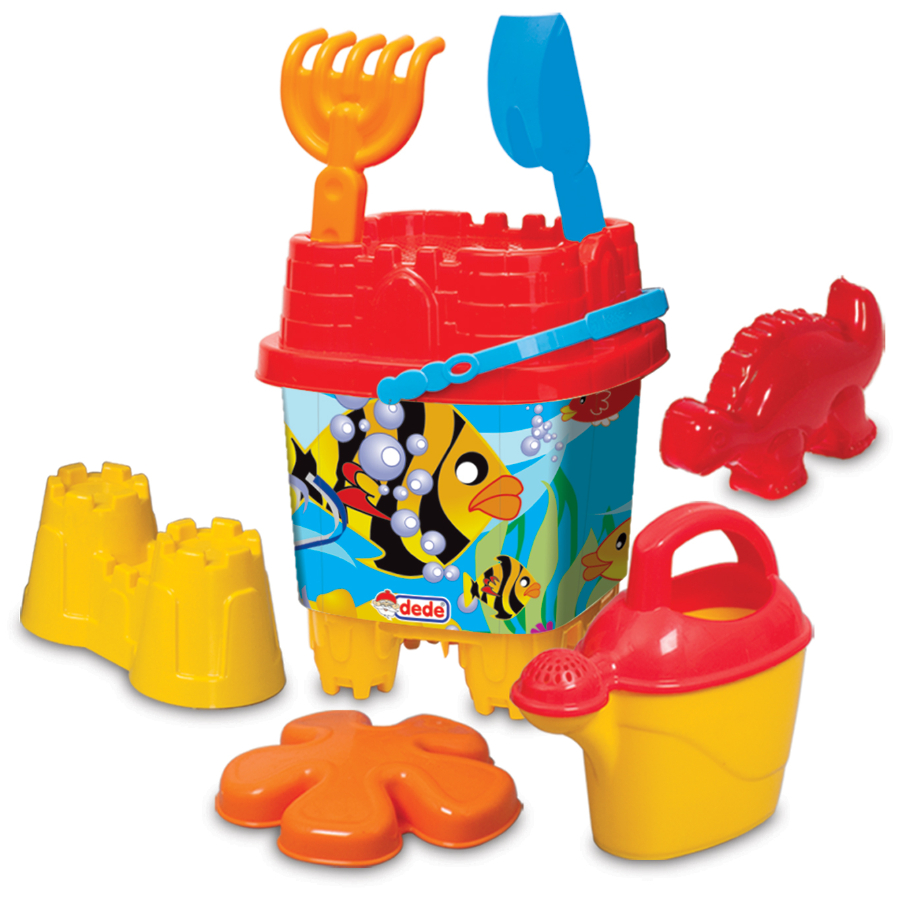 Bucket Set Castle With Accessories Assorted