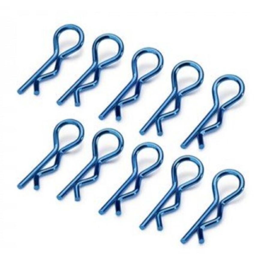 Absima RC Body Clips Small Blue 10 Pack