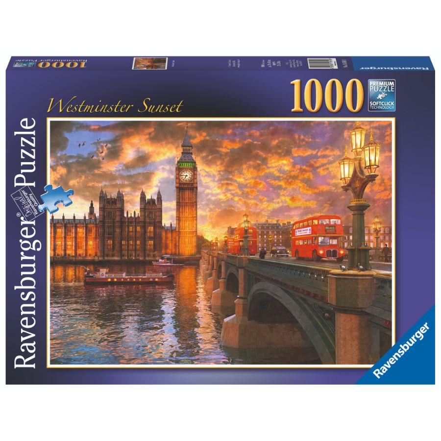 Ravensburger Puzzle 1000 Piece Westminster Sunset