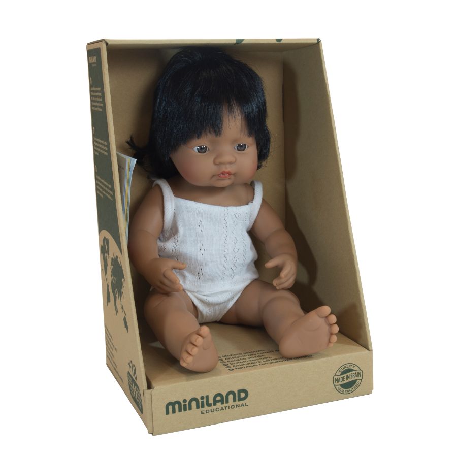 Miniland Baby Doll Hispanic Girl